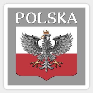 POLSKA - Polish Eagle and Shield Sticker